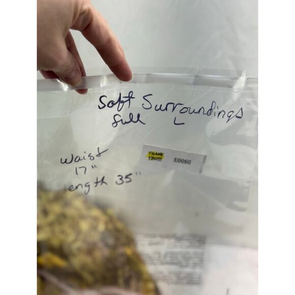 Soft Surroundings Patterned Skirt in Yellow and Brown - Picture 8 of 8